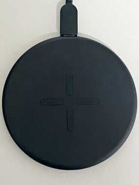 IKEA LIVBOJ circular charging pad, minimalist cross design wireless charger